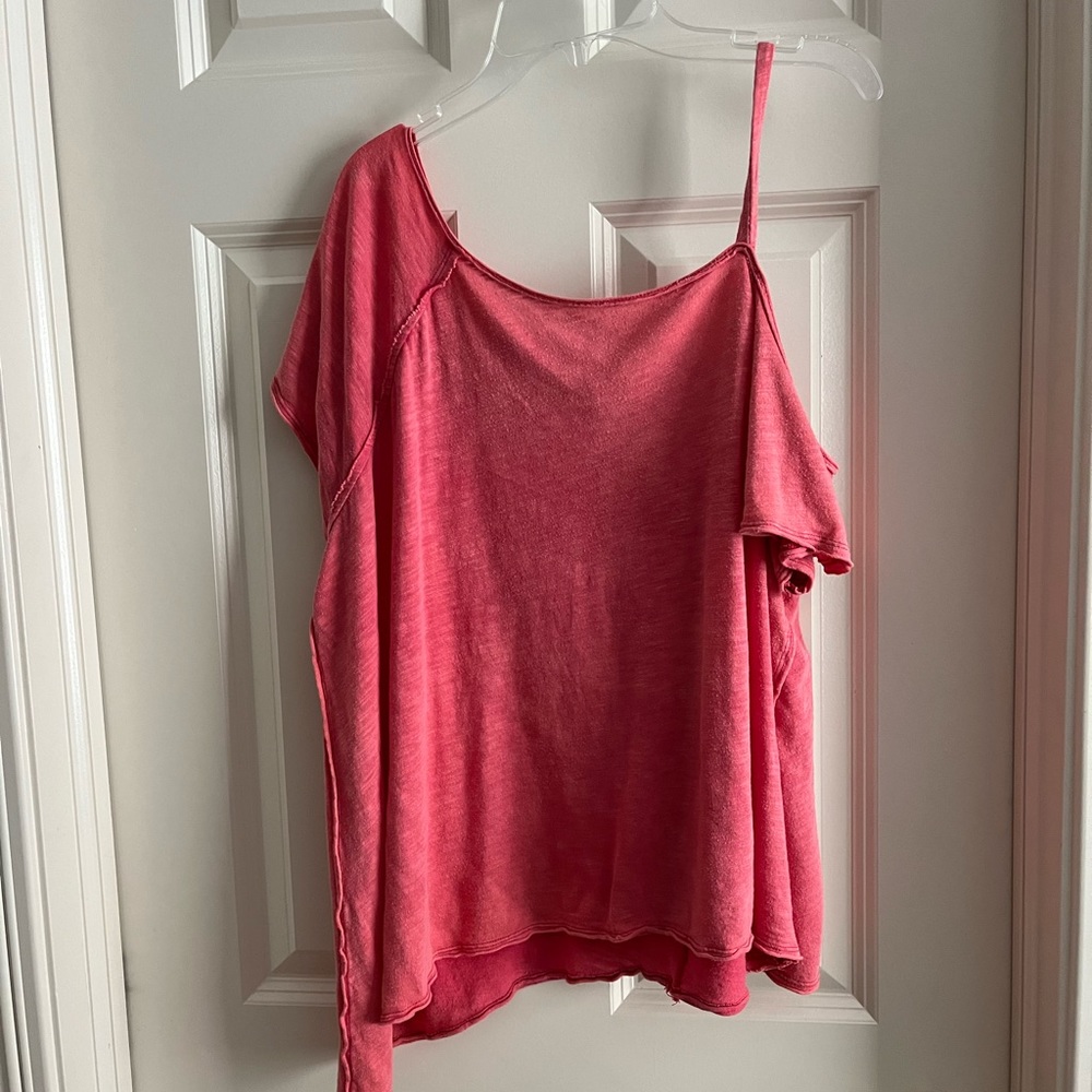 free people one shoulder tee